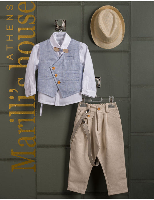Κουστουμάκι βάφτισης Marilli's House Collection 2025 Κωδικός 253970