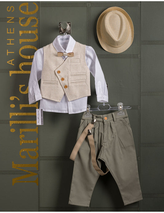 Κουστουμάκι βάφτισης Marilli's House Collection 2025 Κωδικός 253570