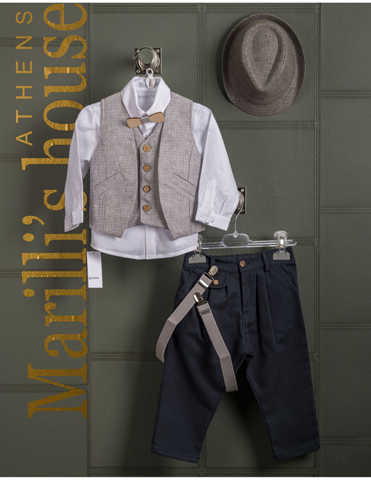 Κουστουμάκι βάφτισης Marilli's House Collection 2025 Κωδικός 252670