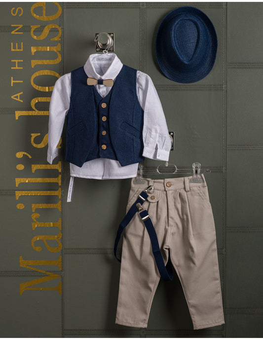 Κουστουμάκι βάφτισης Marilli's House Collection 2025 Κωδικός 251770
