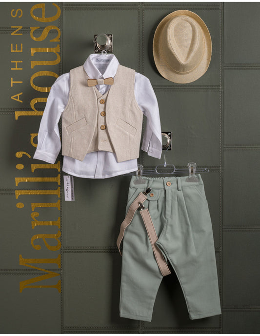 Κουστουμάκι βάφτισης Marilli's House Collection 2025 Κωδικός 251870