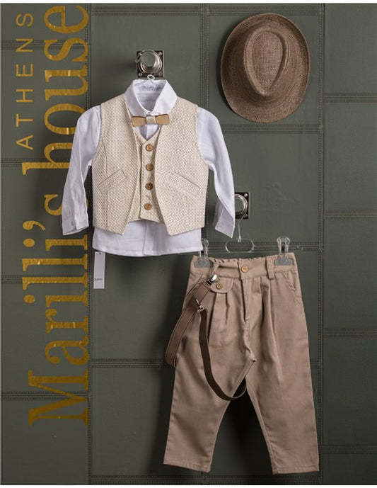 Κουστουμάκι βάφτισης Marilli's House Collection 2025 Κωδικός 252570