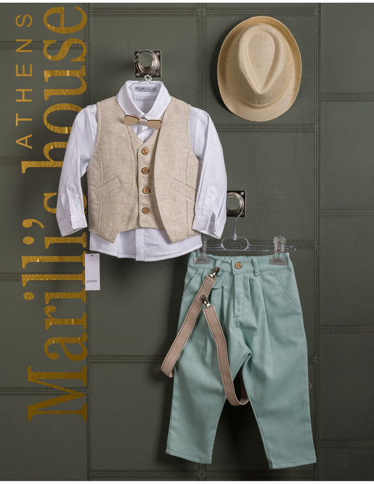 Κουστουμάκι βάφτισης Marilli's House Collection 2025 Κωδικός 252370