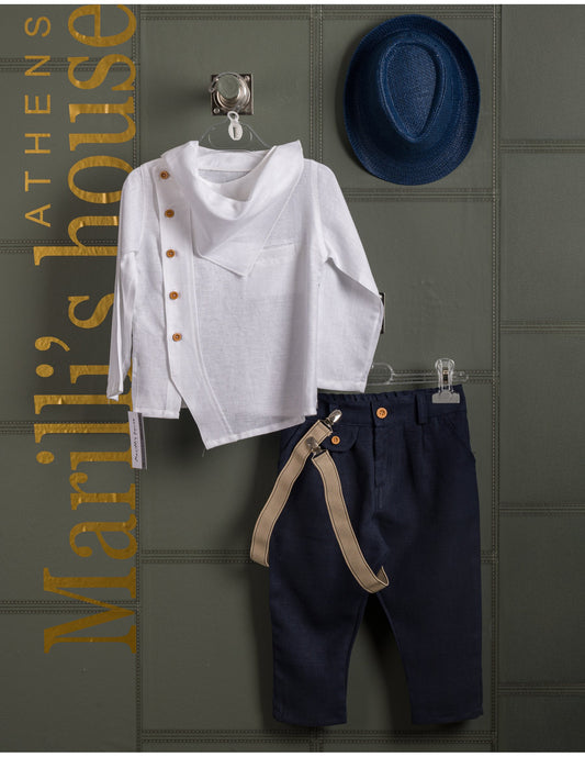Κουστουμάκι βάφτισης Marilli's House Collection 2025 Κωδικός 257565