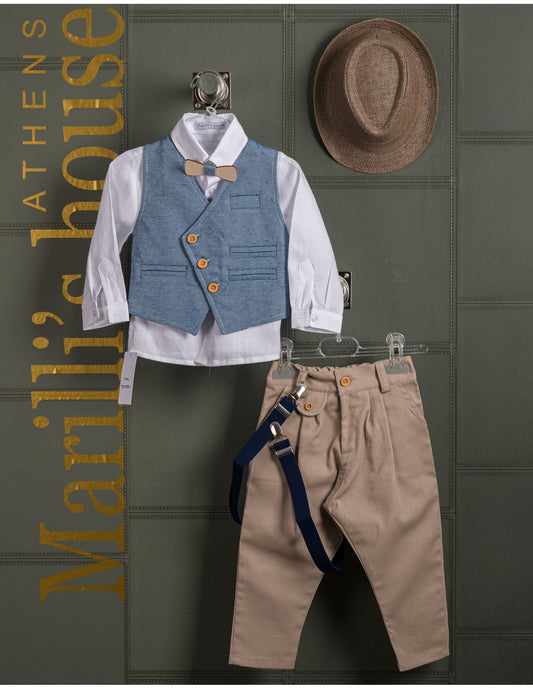 Κουστουμάκι βάφτισης Marilli's House Collection 2025 Κωδικός 253770