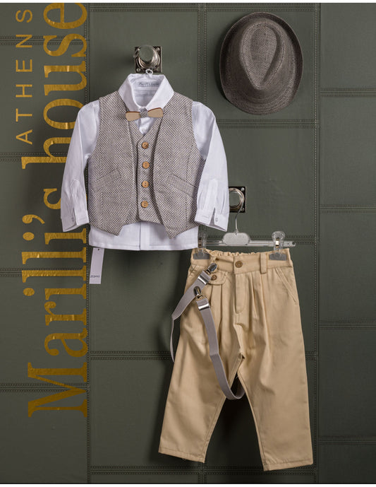 Κουστουμάκι βάφτισης Marilli's House Collection 2025 Κωδικός 252470