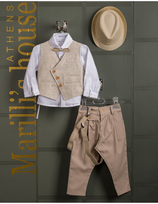 Κουστουμάκι βάφτισης Marilli's House Collection 2025 Κωδικός 253870