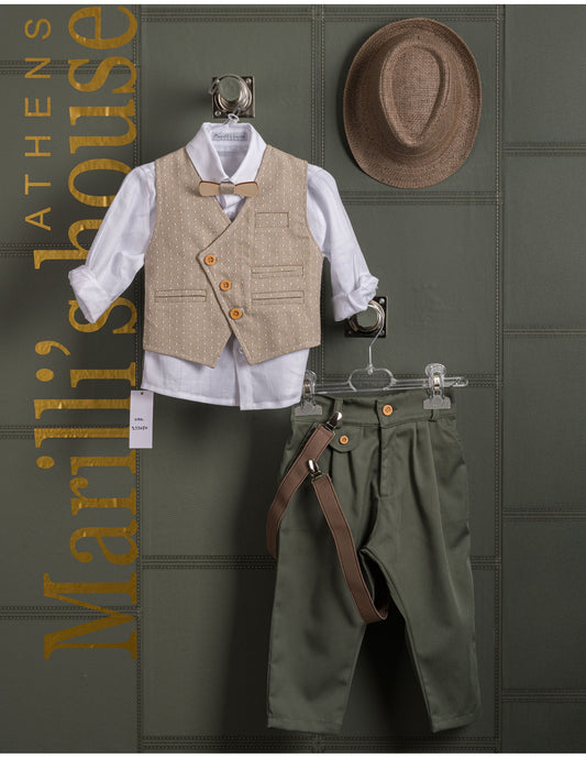 Κουστουμάκι βάφτισης Marilli's House Collection 2025 Κωδικός 253670