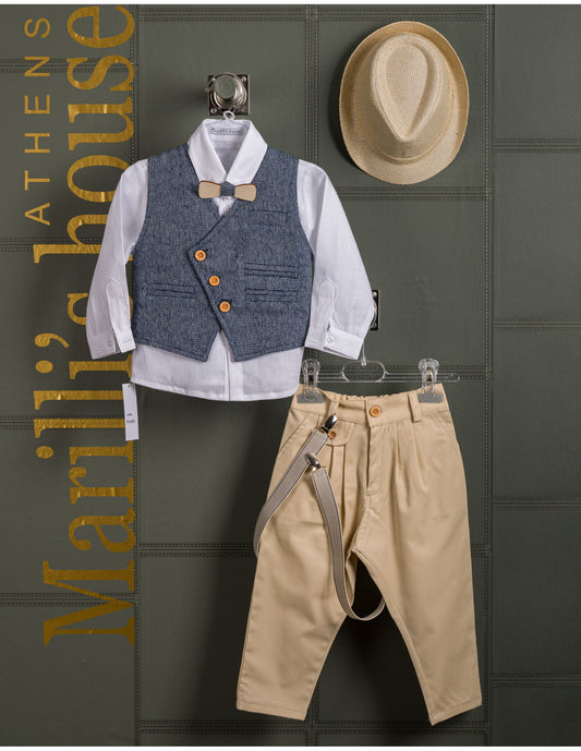 Κουστουμάκι βάφτισης Marilli's House Collection 2025 Κωδικός 254270