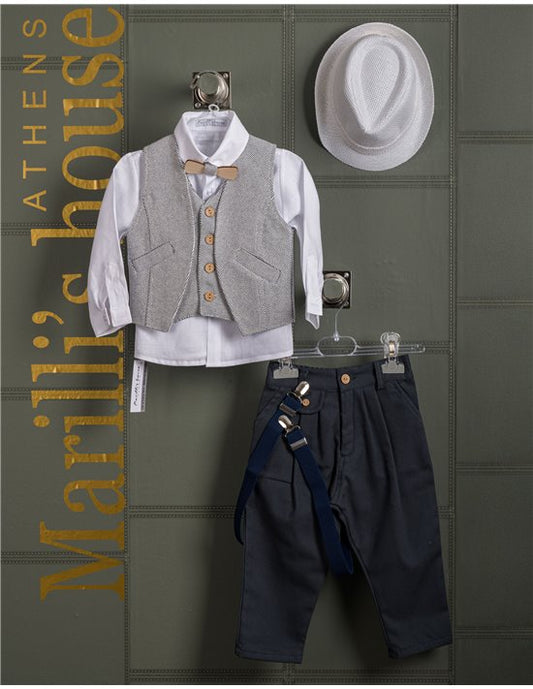 Κουστουμάκι βάφτισης Marilli's House Collection 2025 Κωδικός 252270