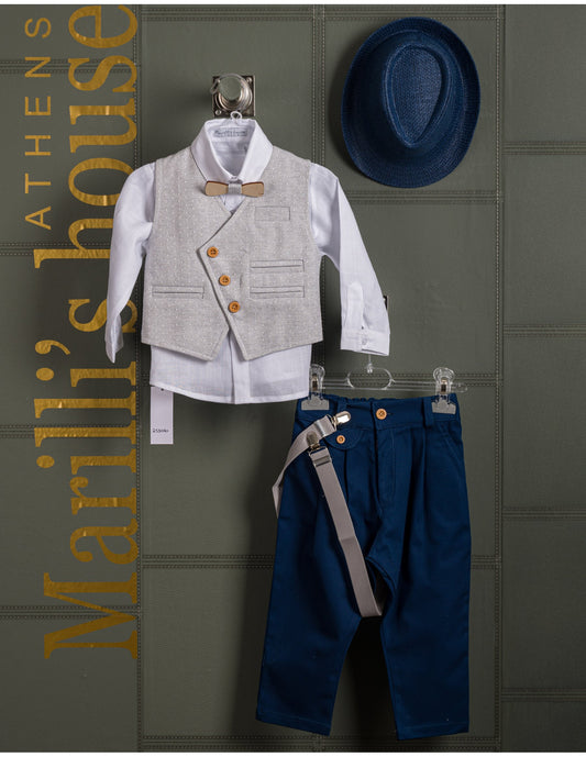Κουστουμάκι βάφτισης Marilli's House Collection 2025 Κωδικός 253070