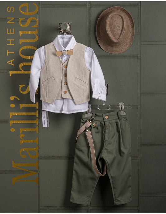 Κουστουμάκι βάφτισης Marilli's House Collection 2025 Κωδικός 252170