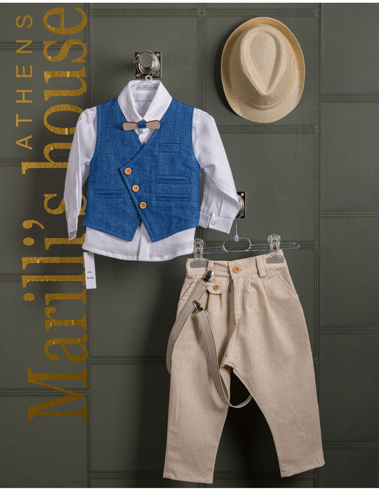 Κουστουμάκι βάφτισης Marilli's House Collection 2025 Κωδικός 254470