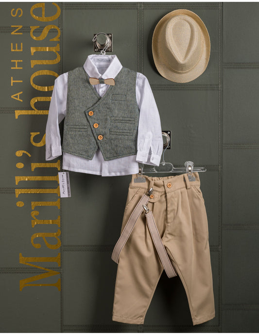 Κουστουμάκι βάφτισης Marilli's House Collection 2025 Κωδικός 257170