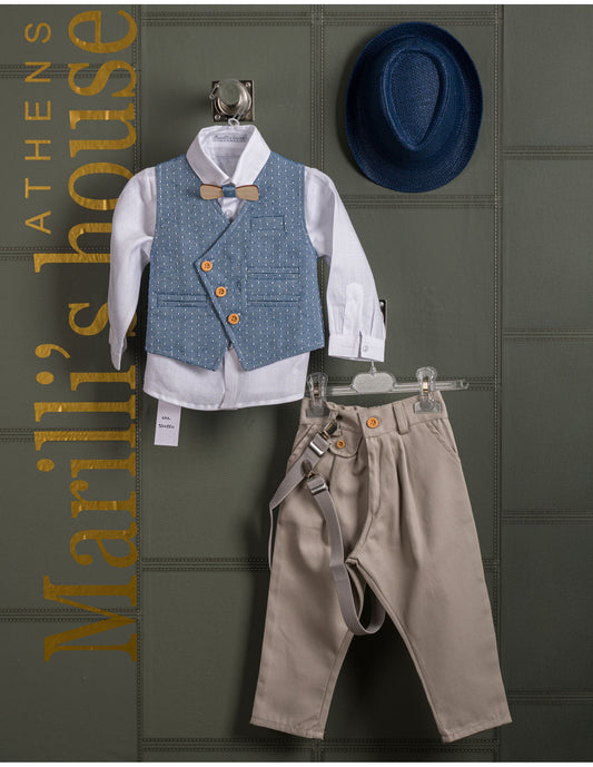 Κουστουμάκι βάφτισης Marilli's House Collection 2025 Κωδικός 254770