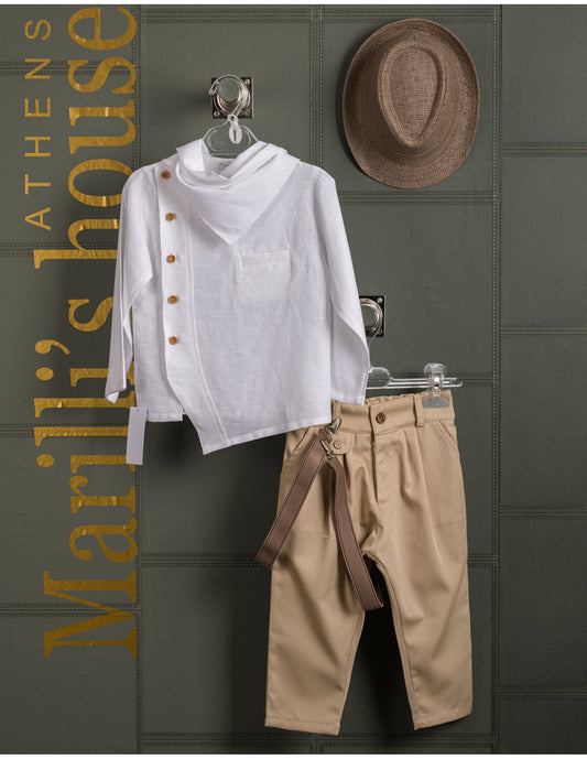 Κουστουμάκι βάφτισης Marilli's House Collection 2025 Κωδικός 257465