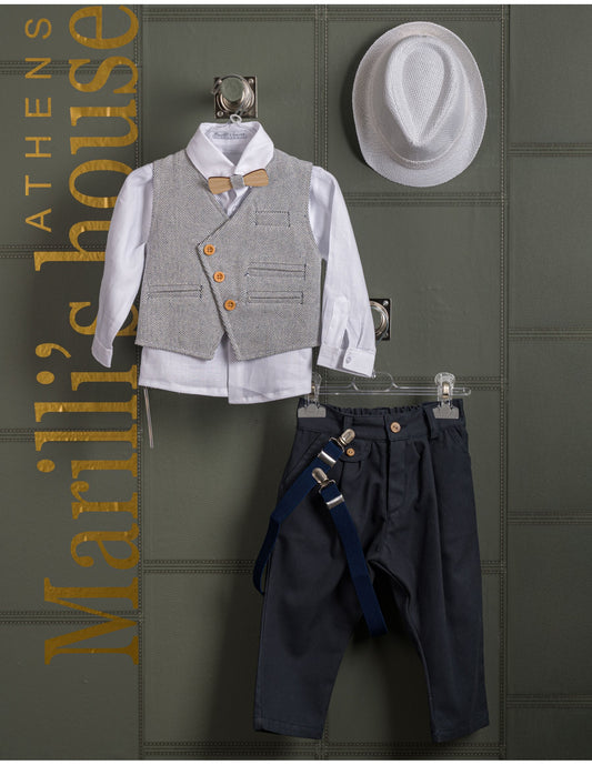 Κουστουμάκι βάφτισης Marilli's House Collection 2025 Κωδικός 254070