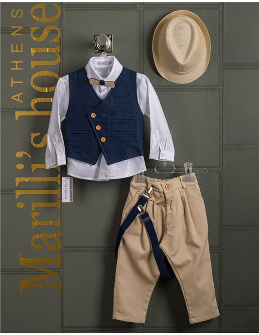 Κουστουμάκι βάφτισης Marilli's House Collection 2025 Κωδικός 254970