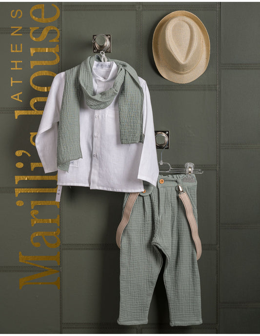 Κουστουμάκι βάφτισης Marilli's House Collection 2025 Κωδικός 252865