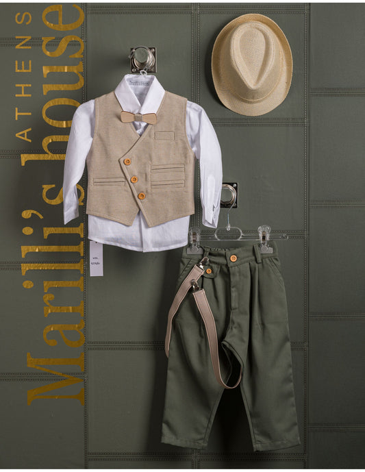 Κουστουμάκι βάφτισης Marilli's House Collection 2025 Κωδικός 257270