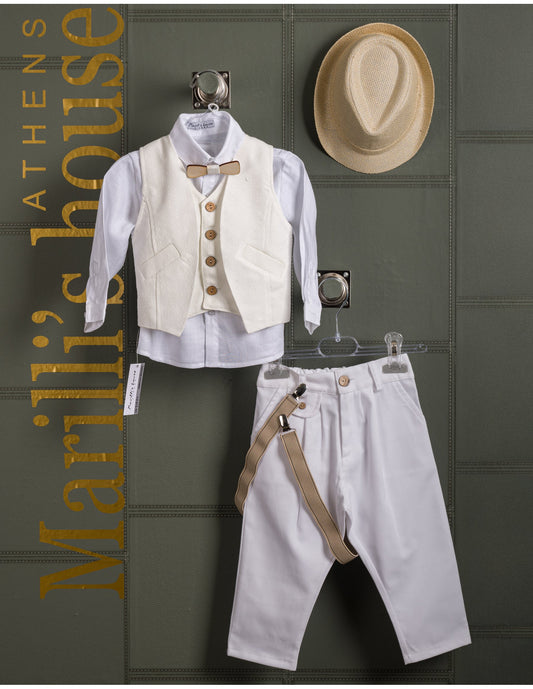 Κουστουμάκι βάφτισης Marilli's House Collection 2025 Κωδικός 257170
