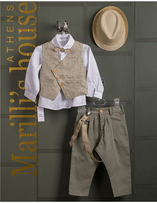 Κουστουμάκι βάφτισης Marilli's House Collection 2025 Κωδικός 253170