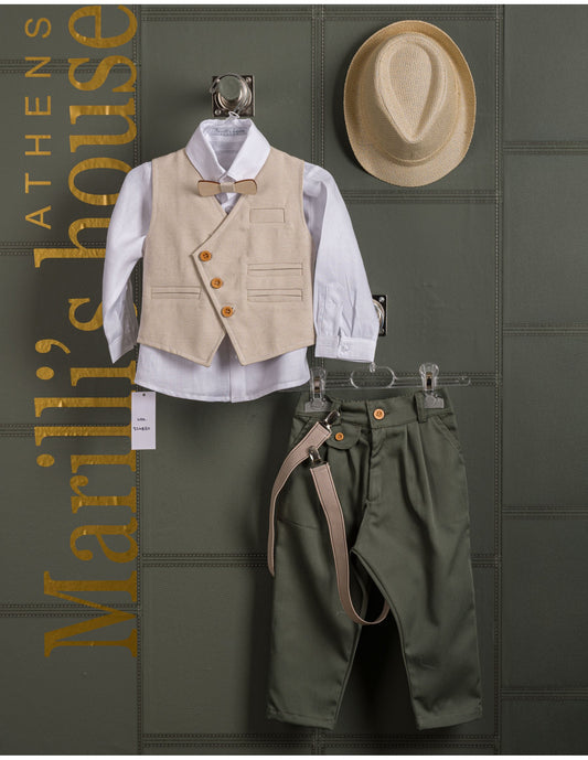 Κουστουμάκι βάφτισης Marilli's House Collection 2025 Κωδικός 254870