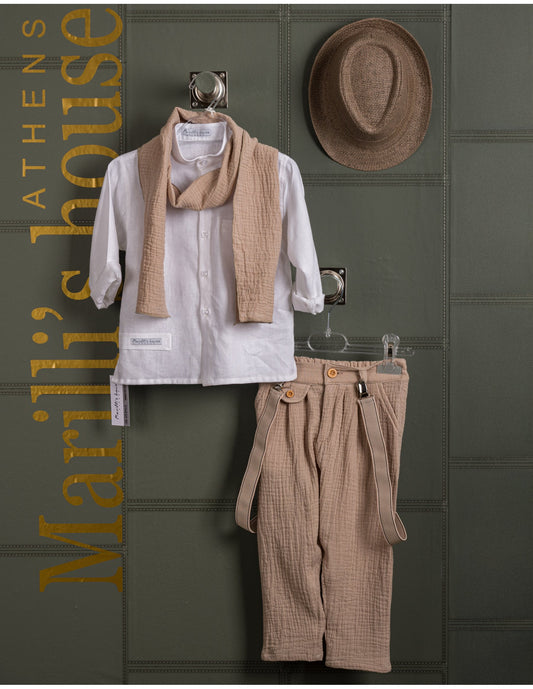 Κουστουμάκι βάφτισης Marilli's House Collection 2025 Κωδικός 252965