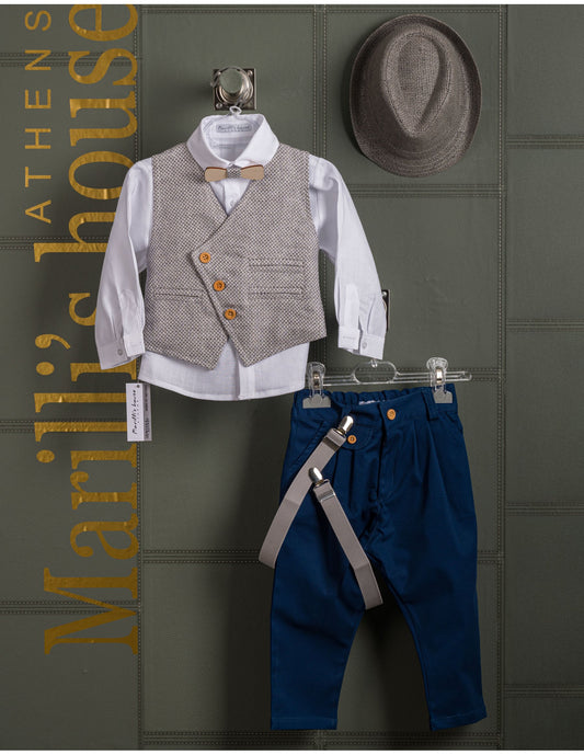 Κουστουμάκι βάφτισης Marilli's House Collection 2025 Κωδικός 253270