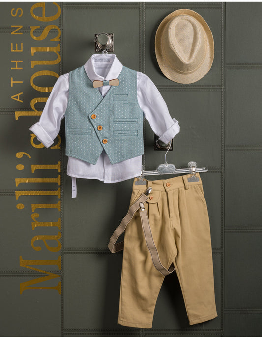 Κουστουμάκι βάφτισης Marilli's House Collection 2025 Κωδικός 253470