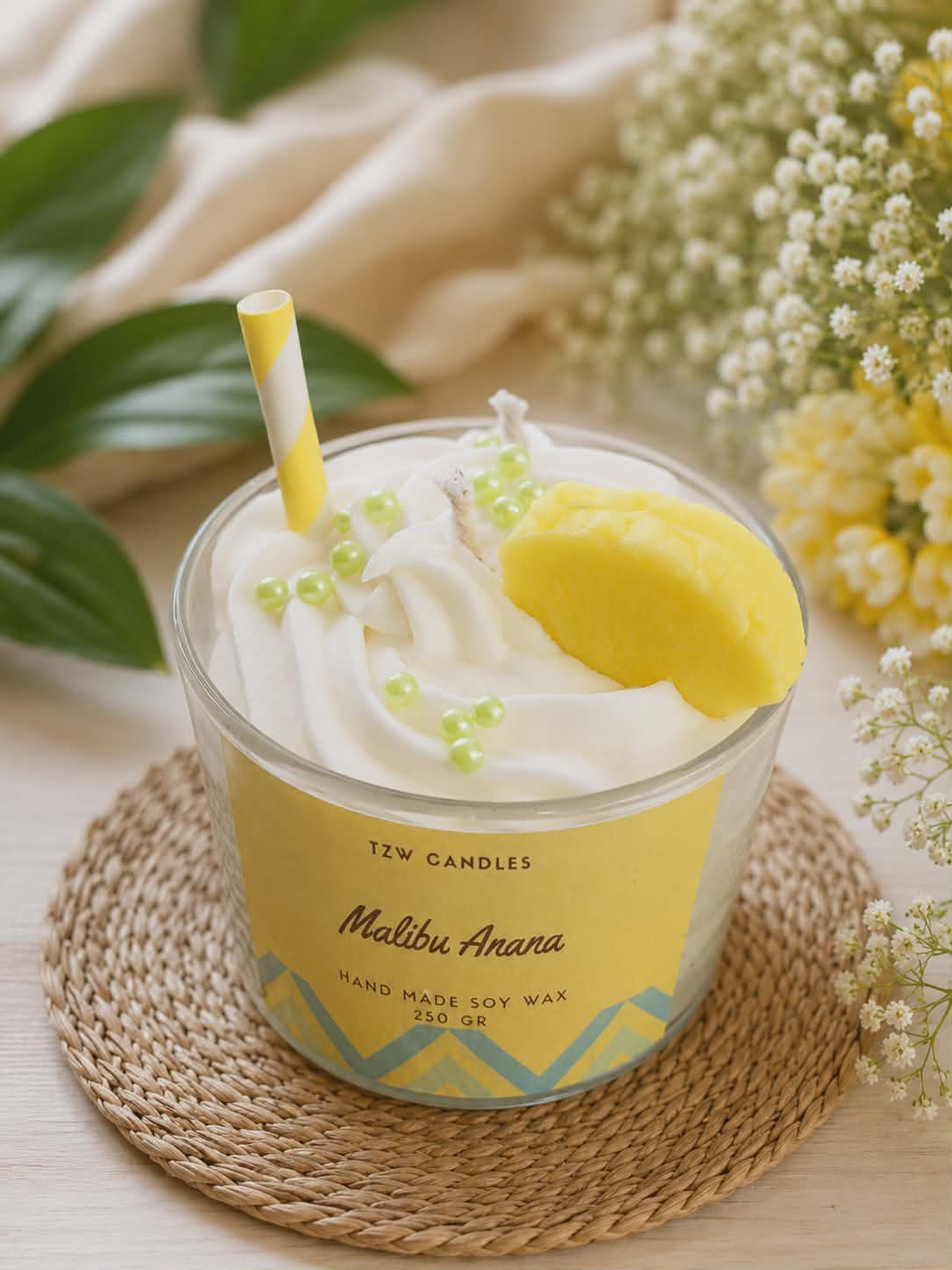 Malibu – Χειροποίητο Αρωματικό Κερί Σόγιας