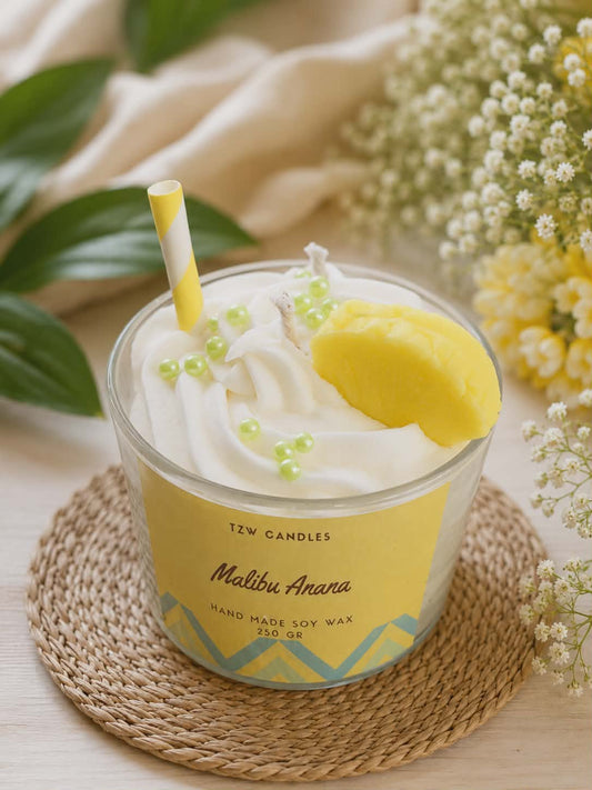 Malibu – Χειροποίητο Αρωματικό Κερί Σόγιας