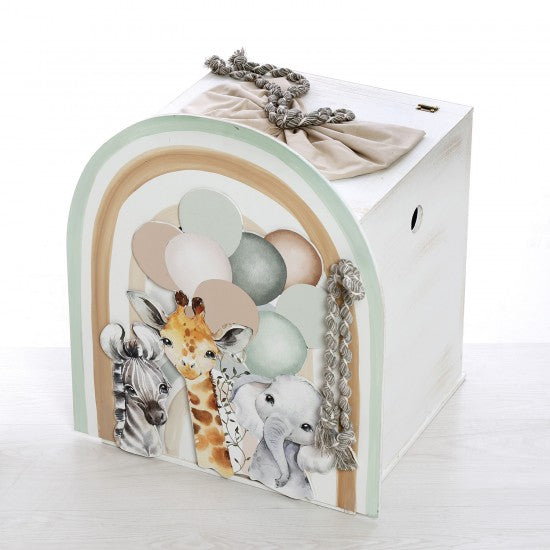 Σετ βάπτισης με θέμα Ζωάκια με μπαλόνια Model:ΣΚΒ-2407