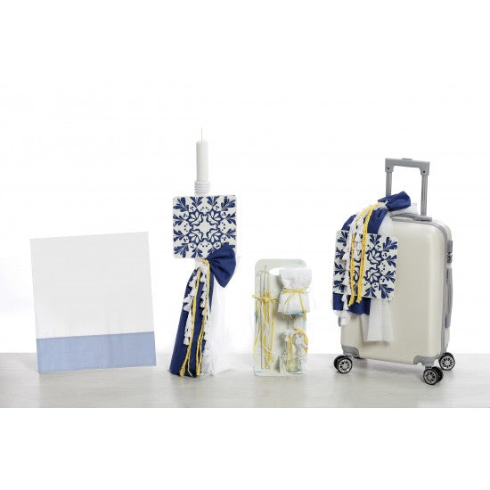 Σετ βάπτισης με θέμα Blue Tiles Model:ΣΚΒ-2437