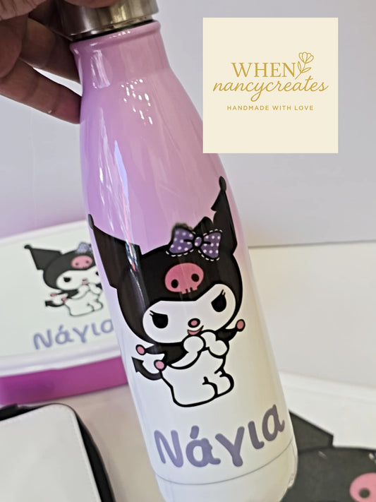 Παγούρι όμπρε με σχέδιο kuromi