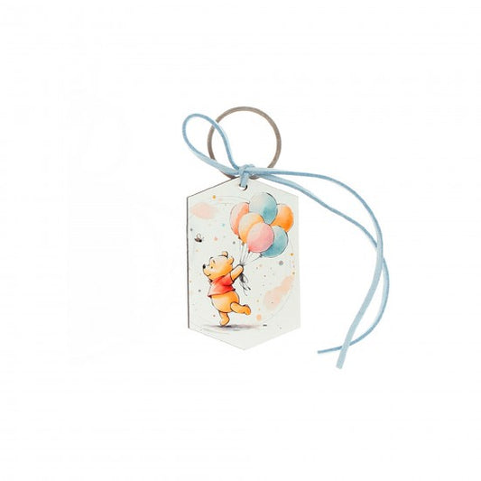 Μπομπονιέρα ξύλινο μπρελόκ σχέδιο Γουίνι Model:ΜΟ-25