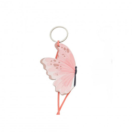 Μπομπονιέρα χειροποίητο ξύλινο μπρελόκ σχέδιο πεταλούδα Model:ΔΜΠ-16