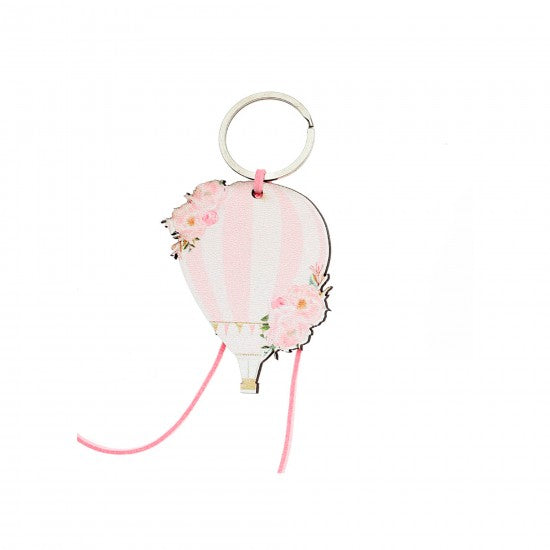 Μπομπονιέρα χειροποίητο ξύλινο μπρελόκ σχέδιο αερόστατο Model:ΔΜΠ-8