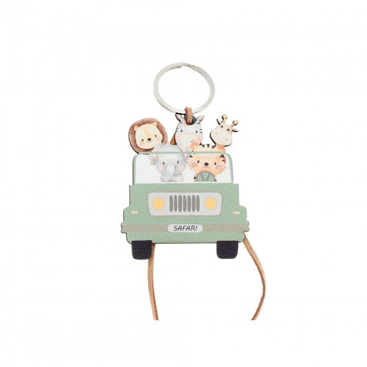 Μπομπονιέρα χειροποίητο ξύλινο μπρελόκ σχέδιο ζωάκια σαφάρι Model:ΔΜΠ-14