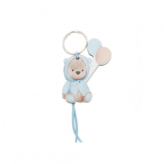 Μπομπονιέρα χειροποίητο ξύλινο μπρελόκ σχέδιο αρκουδάκι Model:ΔΜΠ-19