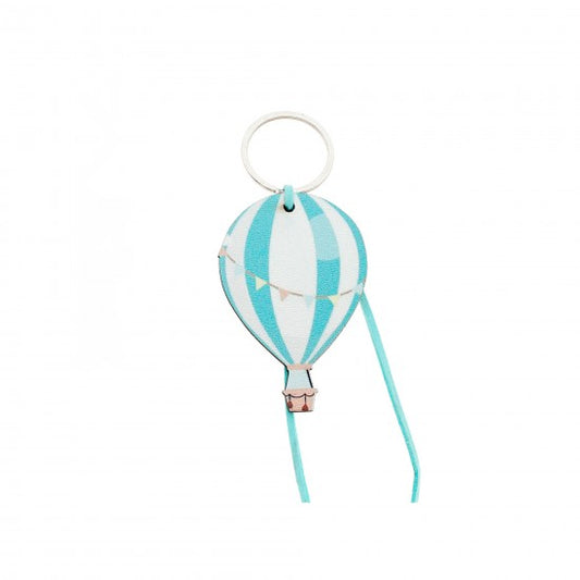 Μπομπονιέρα χειροποίητο ξύλινο μπρελόκ σχέδιο αερόστατο Model:ΔΜΠ-24