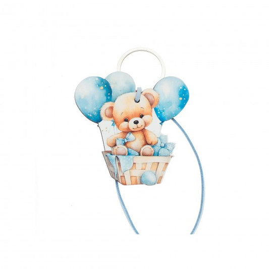 Μπομπονιέρα χειροποίητο ξύλινο μπρελόκ σχέδιο αρκουδάκι Model:ΔΜΠ-26